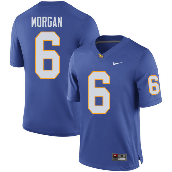 Men #6 John Morgan Pittsburgh Panthers College Football Jerseys Sale-Royal